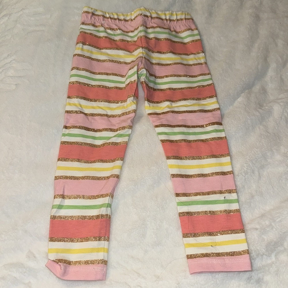 Tommy Bahama size extra small pants multicolor with gold glitter - Picture 2 of 3